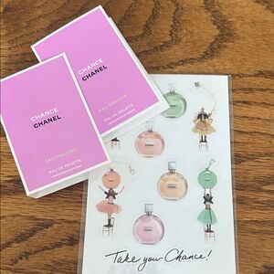 CHANEL Chance Eau Fraîche edt 2pc Set with Sticker Sheet